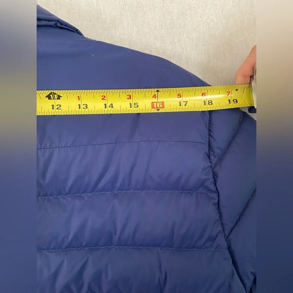 Slate + Stone down quilted puffy blue jacket  Sz L - Picture 13 of 14